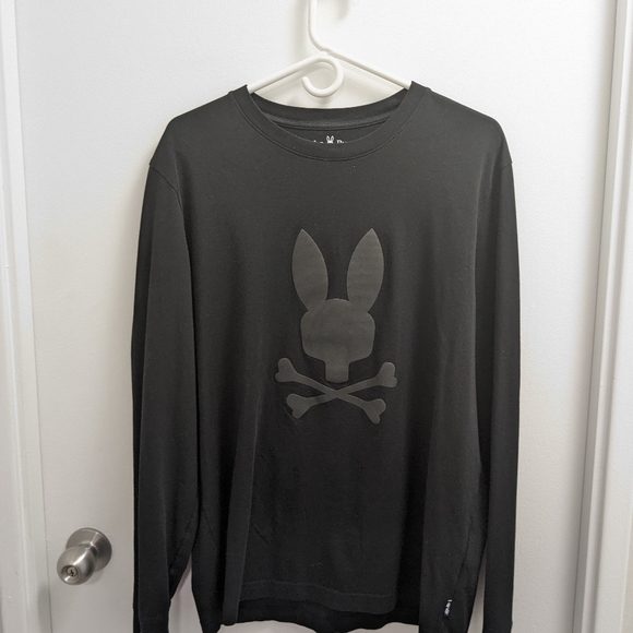Psycho Bunny Long sleeve Tee with Bunny Logo - Picture 1 of 2
